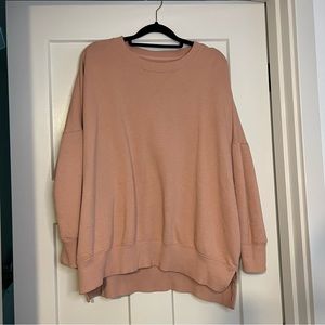 COPY - Aerie Oversized Crewneck Sweatshirt - Peachy-Pink Colored